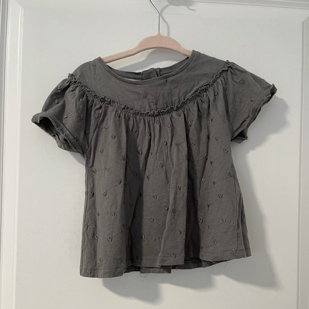 Gray With Hearts shirt